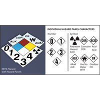 NFPA Safety Placard: 4" Diamond Les Distributions ICE