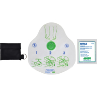 CPR Kit in Pouch With Belt Loop, Single Use Faceshield, Class 2 Les Distributions ICE