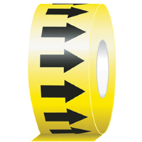 Directional Flow Arrow Tapes, 104', Black on Yellow Les Distributions ICE