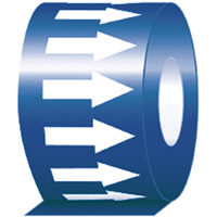 Pipe Marker, 108', White on Blue Les Distributions ICE