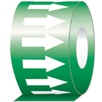 Directional Flow Arrow Tapes, 108', White on Green Les Distributions ICE