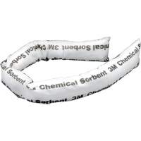 Chemical Sorbent Mini-Boom, Chemical, 4' L x 3" W, 12 gal. Absorbancy, 12 /Pack Les Distributions ICE