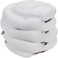 Barrage absorbant de premi&egrave;re qualit&eacute;, Huile seulement, 10' lo x 5" la, Absorption 35 gal., 4 /pqt Les Distributions ICE