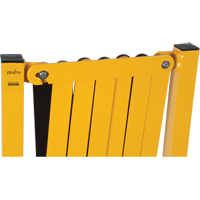 Expandable Barrier, 37" H x 11' L, Black/Yellow Les Distributions ICE