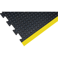 Tapis antifatigue en d&ocirc;me, &agrave; bulles, 3' x 4' x 1/2", Noir, Caoutchouc Les Distributions ICE