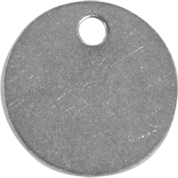 Blank Tags, Stainless Steel, 1.5" dia Les Distributions ICE
