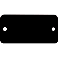 Blank Tags, Aluminum, 3" W x 1" H Les Distributions ICE