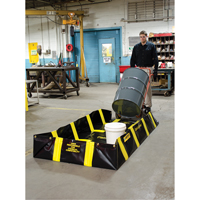 Bermes de confinement avec supports int&eacute;rieurs de parois QuickBerm , Capacit&eacute; 235 gal. US, 4' la x 8' lo x 12" h, Support &agrave; encliqueter Les Distributions ICE