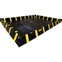 Bermes de confinement avec supports int&eacute;rieurs de parois QuickBerm , Capacit&eacute; 2390 gal. US, 16' la x 20' lo x 12" h, Support &agrave; encliqueter Les Distributions ICE