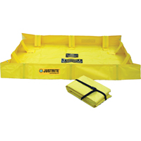 Berme de confinement Lite QuickBerm , Capacit&eacute; 79 gal., 4' la x 4' lo x 8" h, Support &agrave; encliqueter Les Distributions ICE