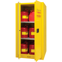 Flammable Storage Cabinet, 60 gal., 2 Door, 34" W x 65" H x 34" D Les Distributions ICE