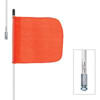 Safety Whip&reg; Heavy-Duty Whips, Threaded Mount, 5' High, Orange Les Distributions ICE