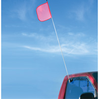 Tiges de s&eacute;curit&eacute; pour travaux l&eacute;gers Safety Whip, Fixation Fen&ecirc;tre, Hauteur 5', Orange Les Distributions ICE