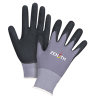 Gants ZX-1 de premi&egrave;re qualit&eacute; compatibles avec les &eacute;crans tactiles, 8/Moyen, R&ecirc;vetement Nitrile/Mousse de nitrile, Calibre 15, Enveloppe en Nylon Les Distributions ICE