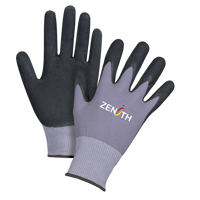 ZX-1 Premium Touchscreen Compatible Gloves, 10/X-Large, Nitrile/Foam Nitrile Coating, 15 Gauge, Nylon Shell Les Distributions ICE