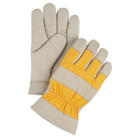 Gants de travail doubl&eacute;s pour l'hiver de premi&egrave;re qualit&eacute;, Moyen, Paume en Cuir fleur de porc, Doublure en Molleton de mousse Les Distributions ICE
