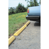 Car Stops, Plastic, 4' L, Yellow Les Distributions ICE