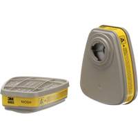 Cartouches pour respirateur s&eacute;rie 6000, Cartouche gaz/vapeur, Vapeurs organiques/Gaz acides Les Distributions ICE