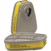 Cartouches pour respirateur s&eacute;rie 6000, Cartouche gaz/vapeur, Vapeurs organiques/Gaz acides Les Distributions ICE
