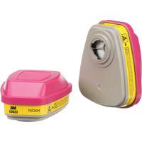 Cartouches pour respirateur s&eacute;rie 6000, Cartouche gaz/vapeur, Vapeurs organiques/Gaz acides/P100 Les Distributions ICE