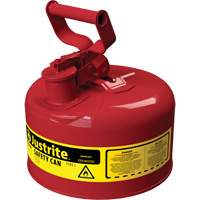 Safety Cans, Type I, Steel, 1 US gal., Red, FM Approved/UL/ULC Listed Les Distributions ICE