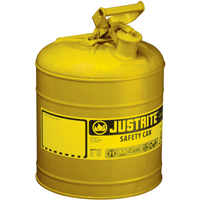 Safety Cans, Type I, Steel, 2 US gal., Yellow, FM Approved/UL/ULC Listed Les Distributions ICE