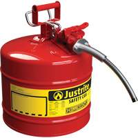 AccuFlow Safety Cans, Type II, Steel, 1 US gal., Red, FM Approved/UL/ULC Listed Les Distributions ICE