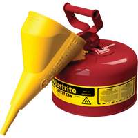 Bidons s&eacute;curitaires, Type I, Acier, 1 gal. US, Rouge, Homologu&eacute; FM/List&eacute; UL/ULC Les Distributions ICE