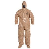 Combinaison de protection Tychem 5000 avec capuchon, Petit, Brun Les Distributions ICE