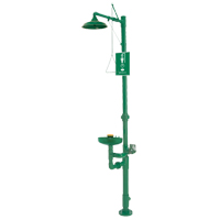Combinaisons de douche oculaire/faciale & douche d'urgence, Socle Les Distributions ICE