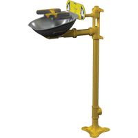 Postes de douche oculaire/faciale Halo, Installation Socle, Bol Acier inoxydable Les Distributions ICE