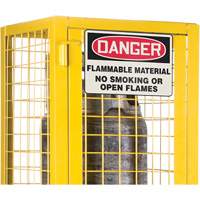 CSA-Compliant Gas Cylinder Safety Cabinet, 2 Cylinder Capacity, 17" W x 17" D x 69" H, Yellow Les Distributions ICE