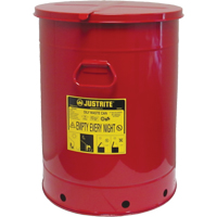 Contenant manuel pour d&eacute;chets huileux, Homologu&eacute; FM/List&eacute; UL, 21 gal. US, Rouge Les Distributions ICE