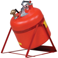 Laboratory Safety Can with Faucet, Type I, Steel, 5 US gal., Red, FM Approved Les Distributions ICE