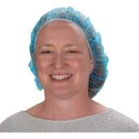 Bonnets bouffants non tiss&eacute;s, Polypropyl&egrave;ne, 21"/Grand, Bleu Les Distributions ICE