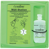 Support mural pour solution saline de douche oculaire, Simple Les Distributions ICE