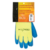 Gants haute visibilit&eacute; doubl&eacute;s d'acrylique de caoutchouc naturel, 7, R&ecirc;vetement Latex de caoutchouc, Calibre 7, Enveloppe en Acrylique Les Distributions ICE