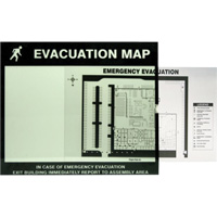 Evacuation Map Holder Clear Insert Les Distributions ICE