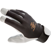 Gants antivibrations Air Glove, Taille Moyen, Paume Cuir perl&eacute; Les Distributions ICE