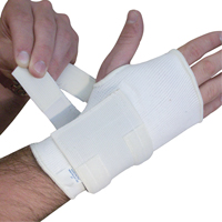 Ambidextrous Wrist Supports, Cotton/Elastic, Small Les Distributions ICE
