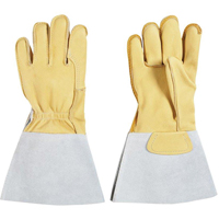 Welding Gloves, Grain Cowhide, Size Small Les Distributions ICE