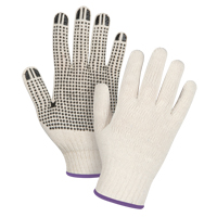 Gants l&eacute;gers tricot&eacute;s &agrave; pois, Poly/coton, Un c&ocirc;t&eacute;, Calibre 7, T-petit Les Distributions ICE