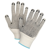 Heavyweight Double-Sided Dotted String Knit Gloves, Poly/Cotton, Double Sided, 7 Gauge, X-Large Les Distributions ICE