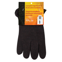 Gants de jersey, Grand, Brun, Molleton rouge, &agrave; enfiler Les Distributions ICE
