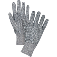 Gants de jersey, Grand, Poivre et sel, Non doubl&eacute;, Poignet en tricot Les Distributions ICE
