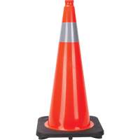 Traffic Cone, 28", Orange, 4" Reflective Collar(s) Les Distributions ICE