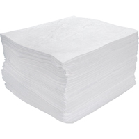 Premium Meltblown Sorbent Pads, Oil Only, 15" x 17", 30 gal. Absorbancy Les Distributions ICE
