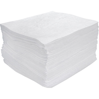 Premium Meltblown Sorbent Pads, Oil Only, 15" x 17", 25 gal. Absorbancy Les Distributions ICE