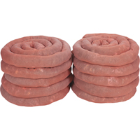 Remblais tubulaires absorbants, Mati&egrave;res dangereuses, Absorption 45 gal., 3" la x 10' lo, Pqt de 10 Les Distributions ICE
