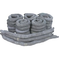 Remblais tubulaires absorbants, Universel, Absorption 50 gal., 3" la x 4' lo, Pqt de 30 Les Distributions ICE